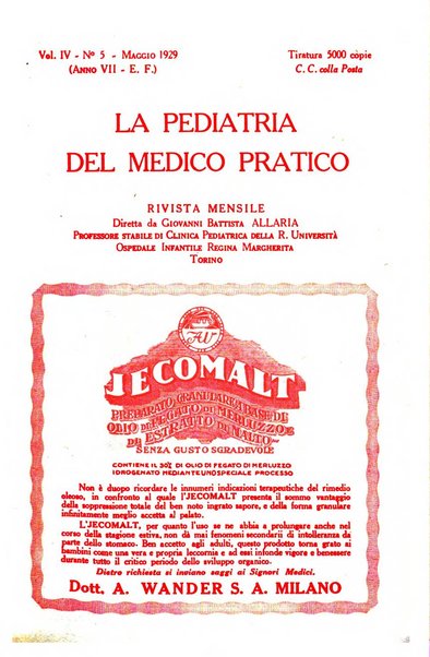 La pediatria del medico pratico