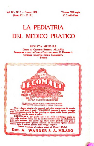 La pediatria del medico pratico