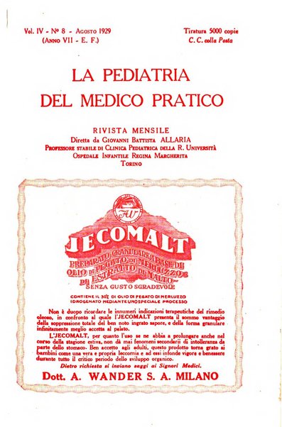 La pediatria del medico pratico