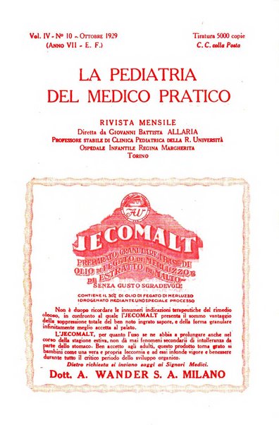 La pediatria del medico pratico