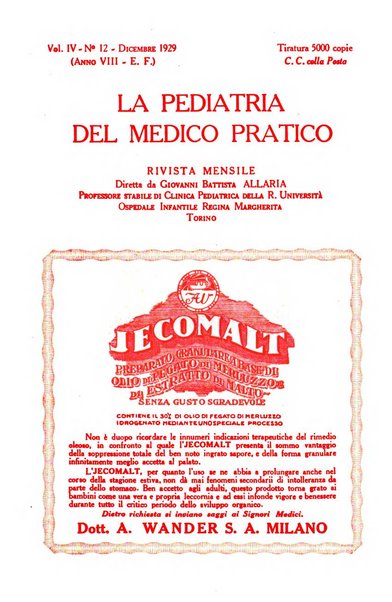 La pediatria del medico pratico