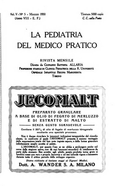 La pediatria del medico pratico