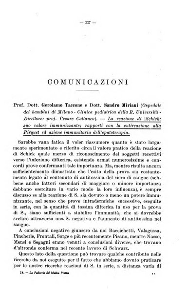 La pediatria del medico pratico