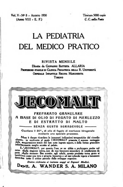 La pediatria del medico pratico