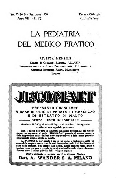 La pediatria del medico pratico