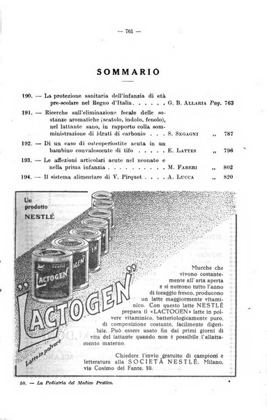 La pediatria del medico pratico