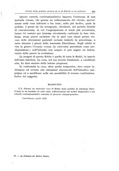 La pediatria del medico pratico