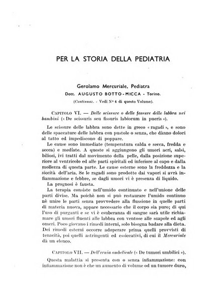 La pediatria del medico pratico