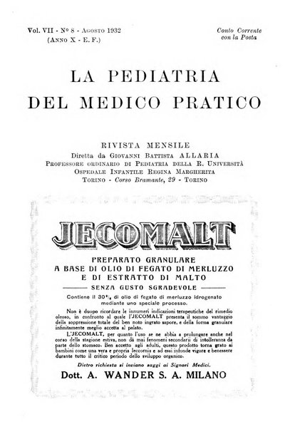 La pediatria del medico pratico