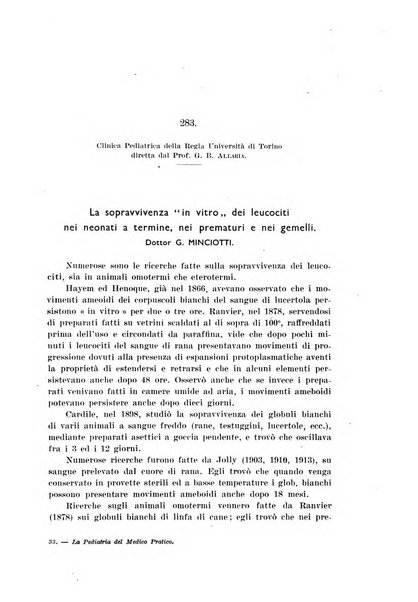 La pediatria del medico pratico