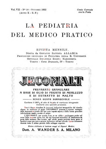 La pediatria del medico pratico