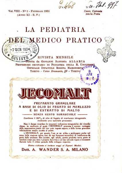 La pediatria del medico pratico