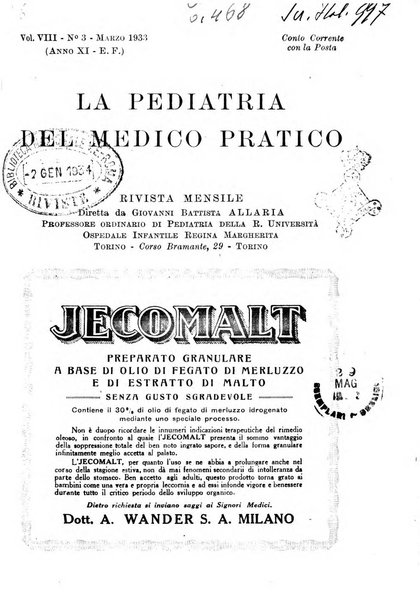 La pediatria del medico pratico