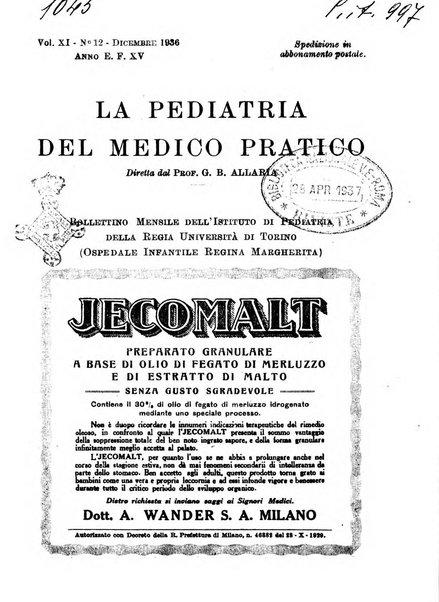 La pediatria del medico pratico