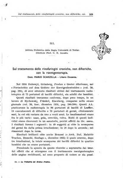 La pediatria del medico pratico