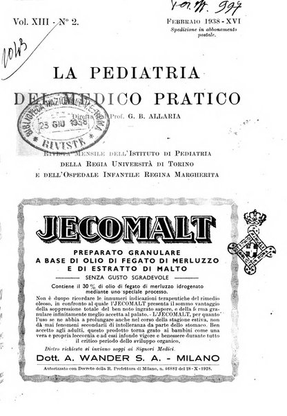 La pediatria del medico pratico