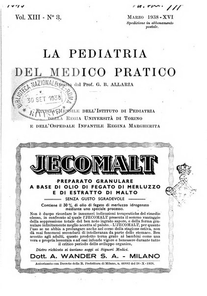 La pediatria del medico pratico