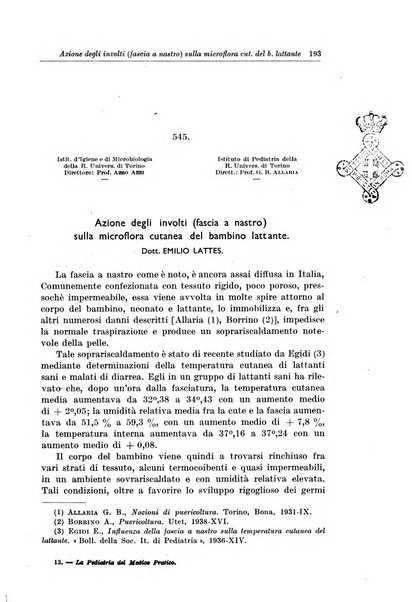 La pediatria del medico pratico