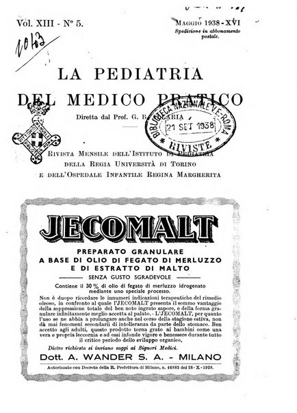 La pediatria del medico pratico