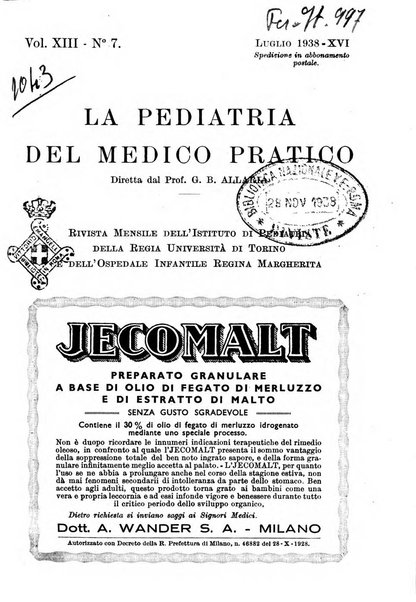 La pediatria del medico pratico