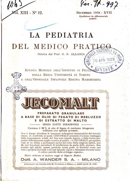 La pediatria del medico pratico