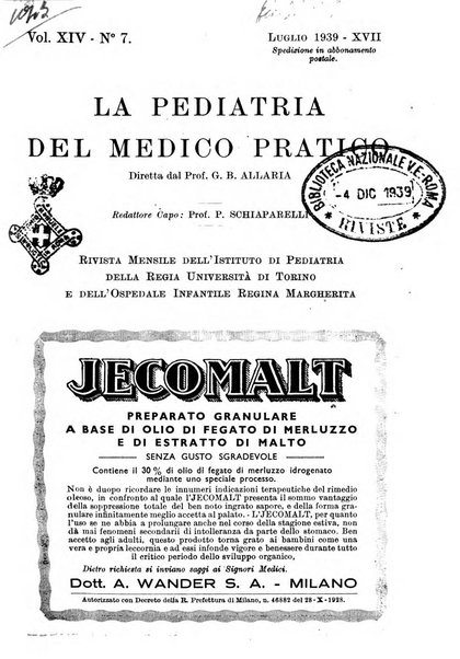 La pediatria del medico pratico