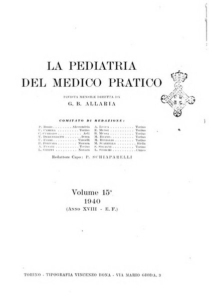 La pediatria del medico pratico