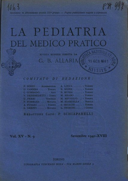 La pediatria del medico pratico