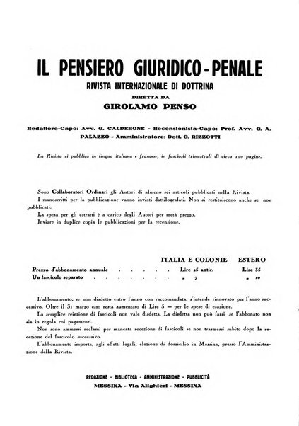 Il pensiero giuridico-penale rivista internazionale di dottrina