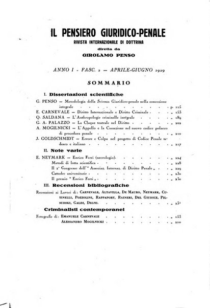 Il pensiero giuridico-penale rivista internazionale di dottrina