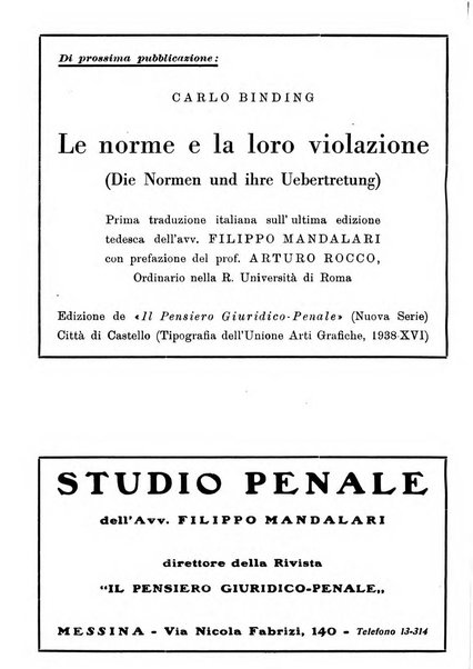 Il pensiero giuridico-penale rivista internazionale di dottrina