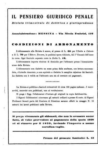 Il pensiero giuridico-penale rivista internazionale di dottrina