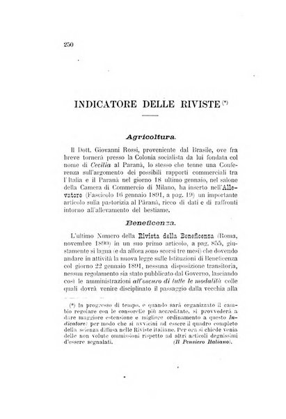 Il pensiero italiano repertorio mensile di studi applicati alla prosperità e coltura sociale