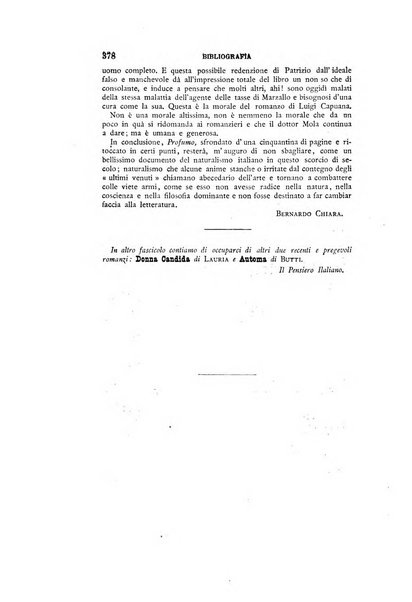 Il pensiero italiano repertorio mensile di studi applicati alla prosperità e coltura sociale