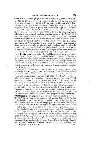 Il pensiero italiano repertorio mensile di studi applicati alla prosperità e coltura sociale