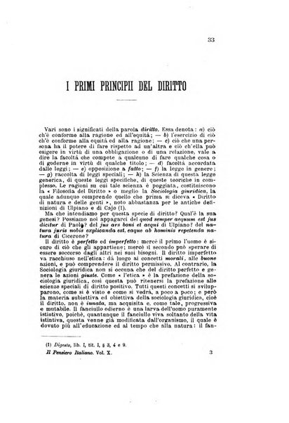 Il pensiero italiano repertorio mensile di studi applicati alla prosperità e coltura sociale