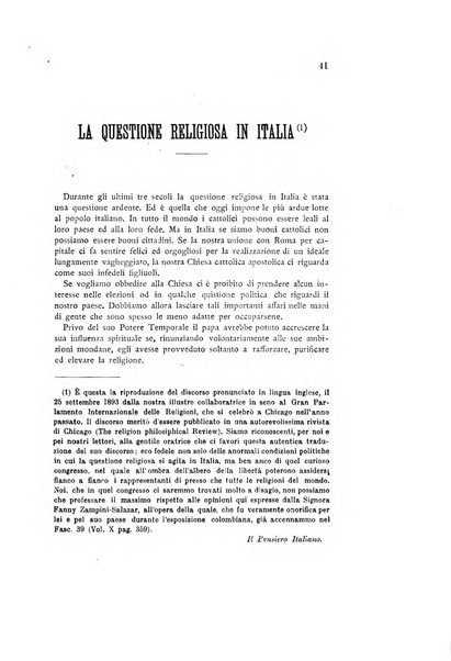 Il pensiero italiano repertorio mensile di studi applicati alla prosperità e coltura sociale