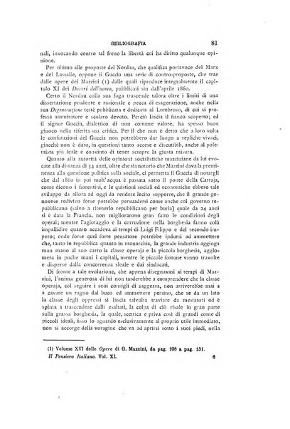 Il pensiero italiano repertorio mensile di studi applicati alla prosperità e coltura sociale