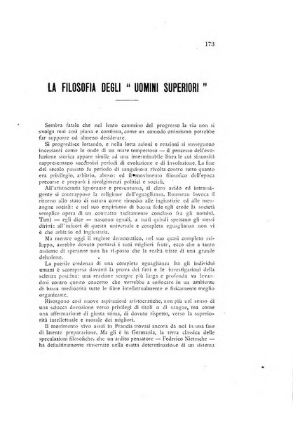 Il pensiero italiano repertorio mensile di studi applicati alla prosperità e coltura sociale