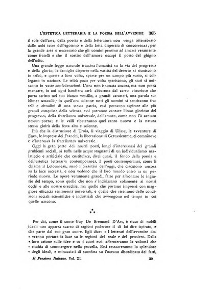 Il pensiero italiano repertorio mensile di studi applicati alla prosperità e coltura sociale