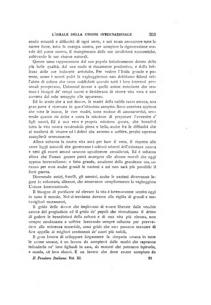 Il pensiero italiano repertorio mensile di studi applicati alla prosperità e coltura sociale