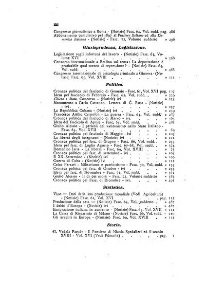 Il pensiero italiano repertorio mensile di studi applicati alla prosperità e coltura sociale