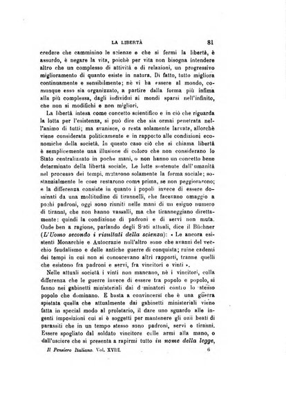 Il pensiero italiano repertorio mensile di studi applicati alla prosperità e coltura sociale