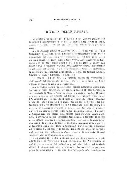 Il pensiero italiano repertorio mensile di studi applicati alla prosperità e coltura sociale