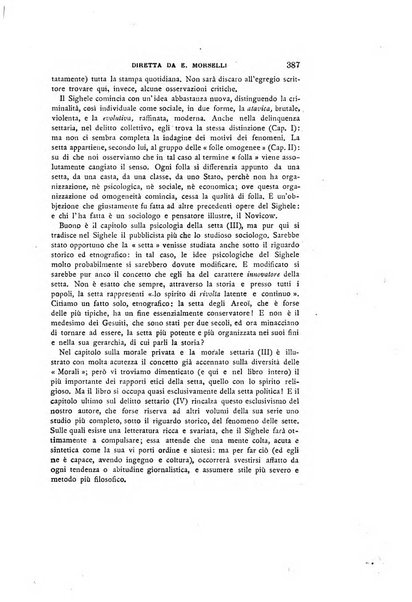 Il pensiero italiano repertorio mensile di studi applicati alla prosperità e coltura sociale