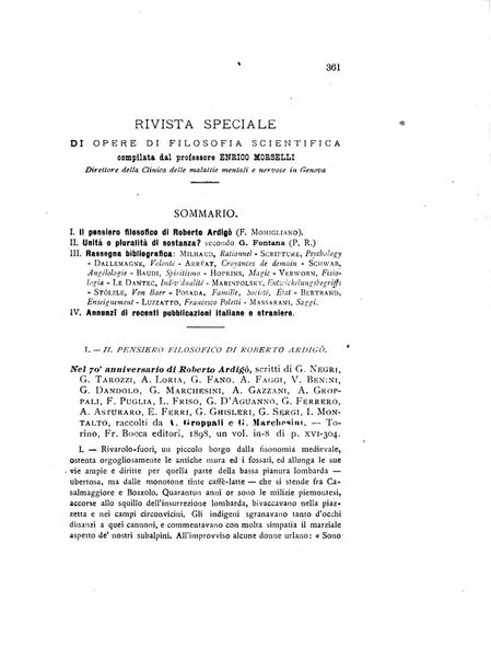 Il pensiero italiano repertorio mensile di studi applicati alla prosperità e coltura sociale