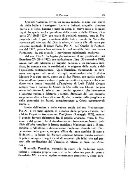 Il pensiero missionario periodico trimestrale dell'Unione missionaria del clero in Italia