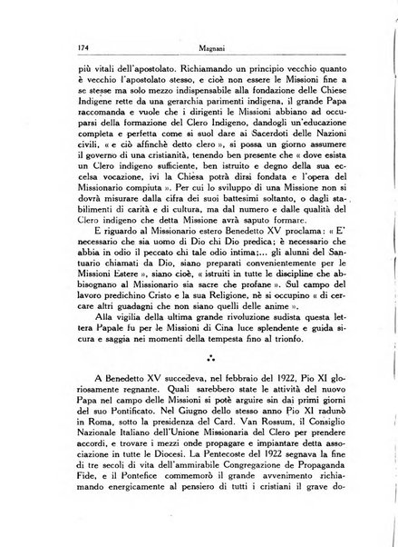 Il pensiero missionario periodico trimestrale dell'Unione missionaria del clero in Italia