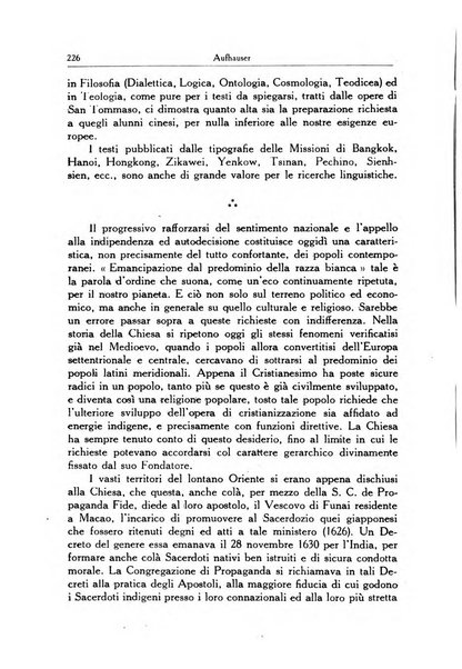 Il pensiero missionario periodico trimestrale dell'Unione missionaria del clero in Italia