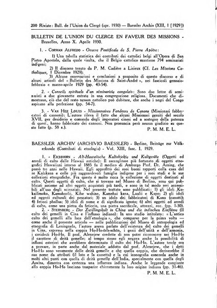 Il pensiero missionario periodico trimestrale dell'Unione missionaria del clero in Italia